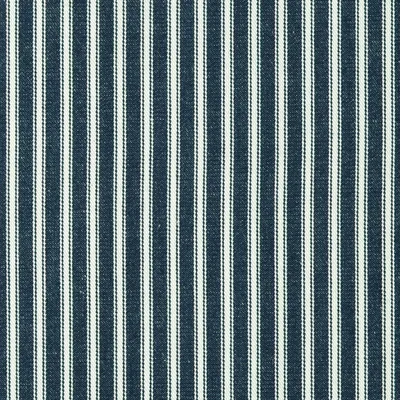 New Woven Ticking in Indigo, a patterned woven fabric in cotton. Ideal for drapery, pillows, bedding and light upholstery. Shop samples online
